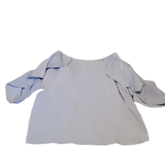 BLUE BLUSH Off Shoulder Ruffle Camisole S - Picture 2 of 4